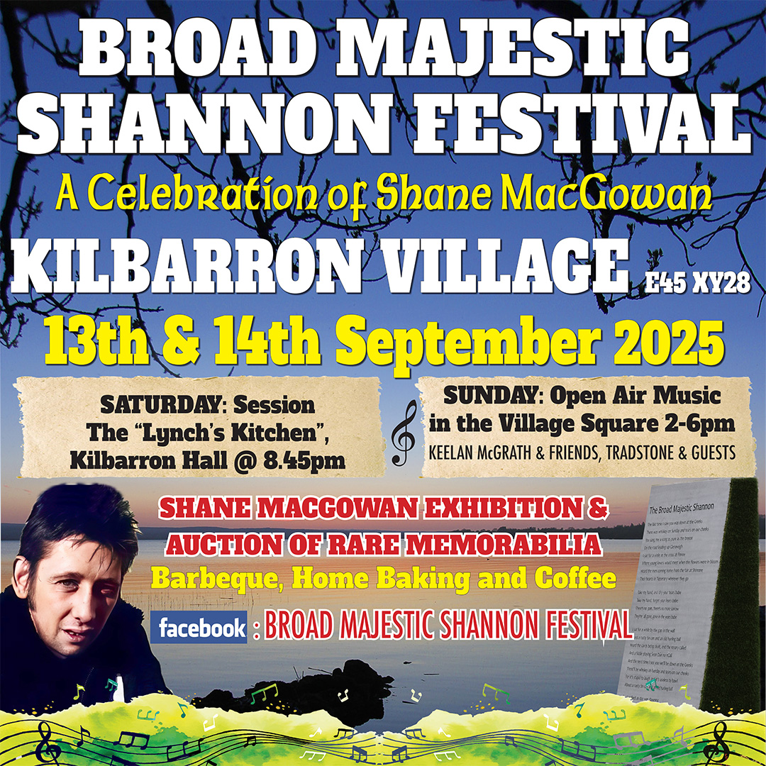 The Broad Majestic Shannon Festival, a celebration of Shane MacGowan
