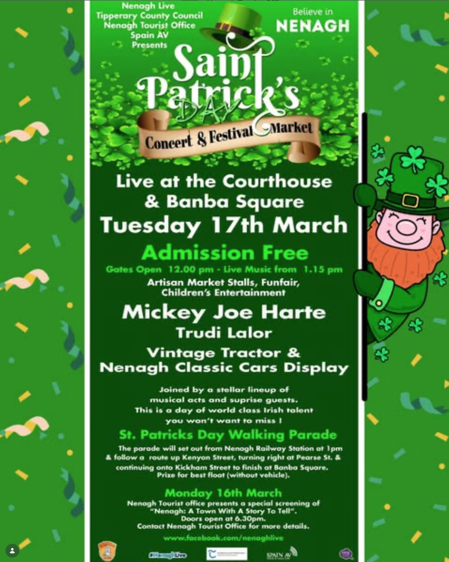 St Patrick’s Day in Nenagh 2026