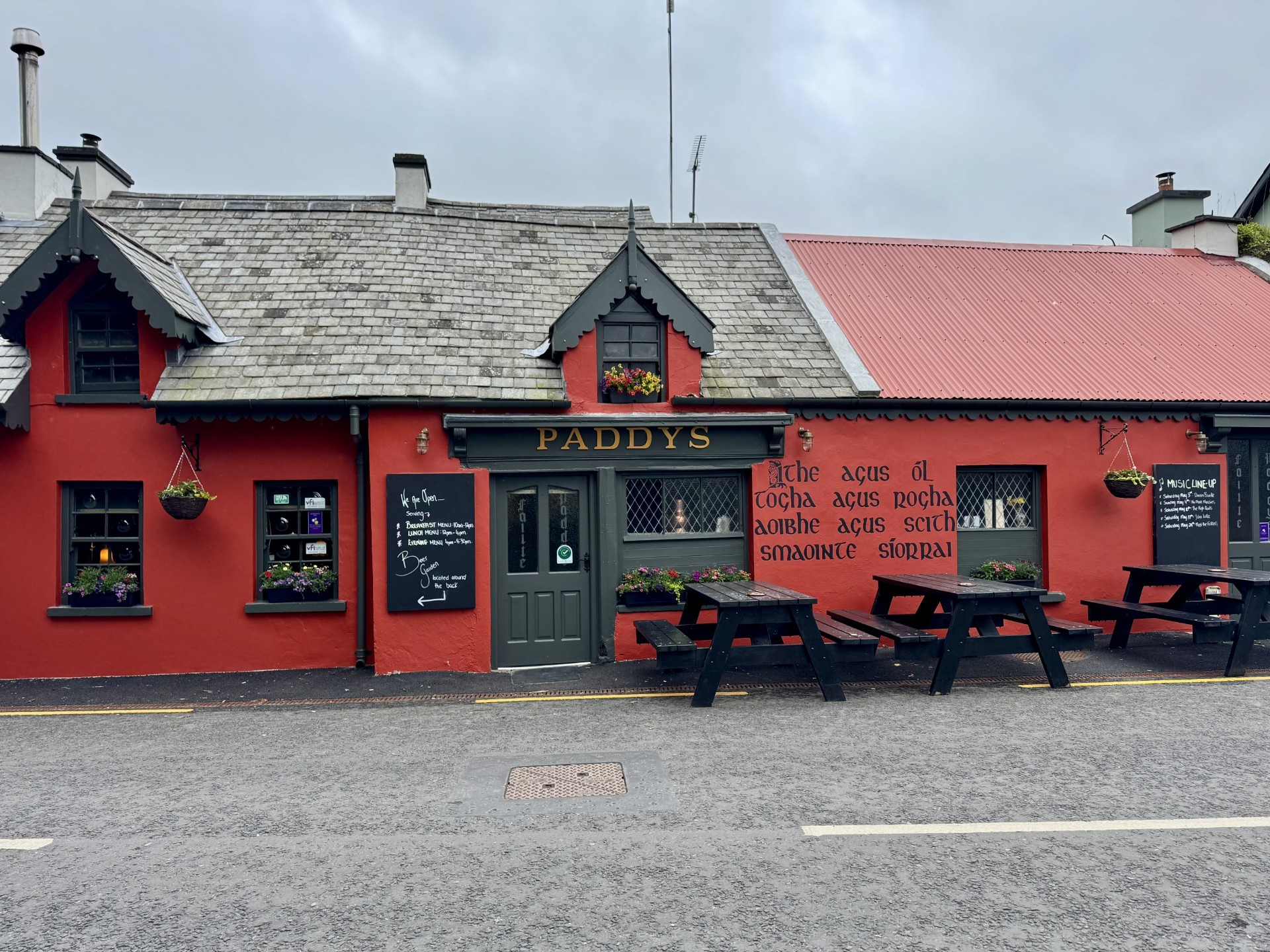Front of Paddy's bar
