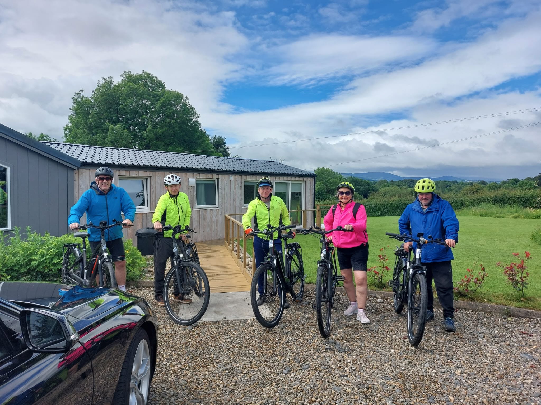 People on E-Bikes